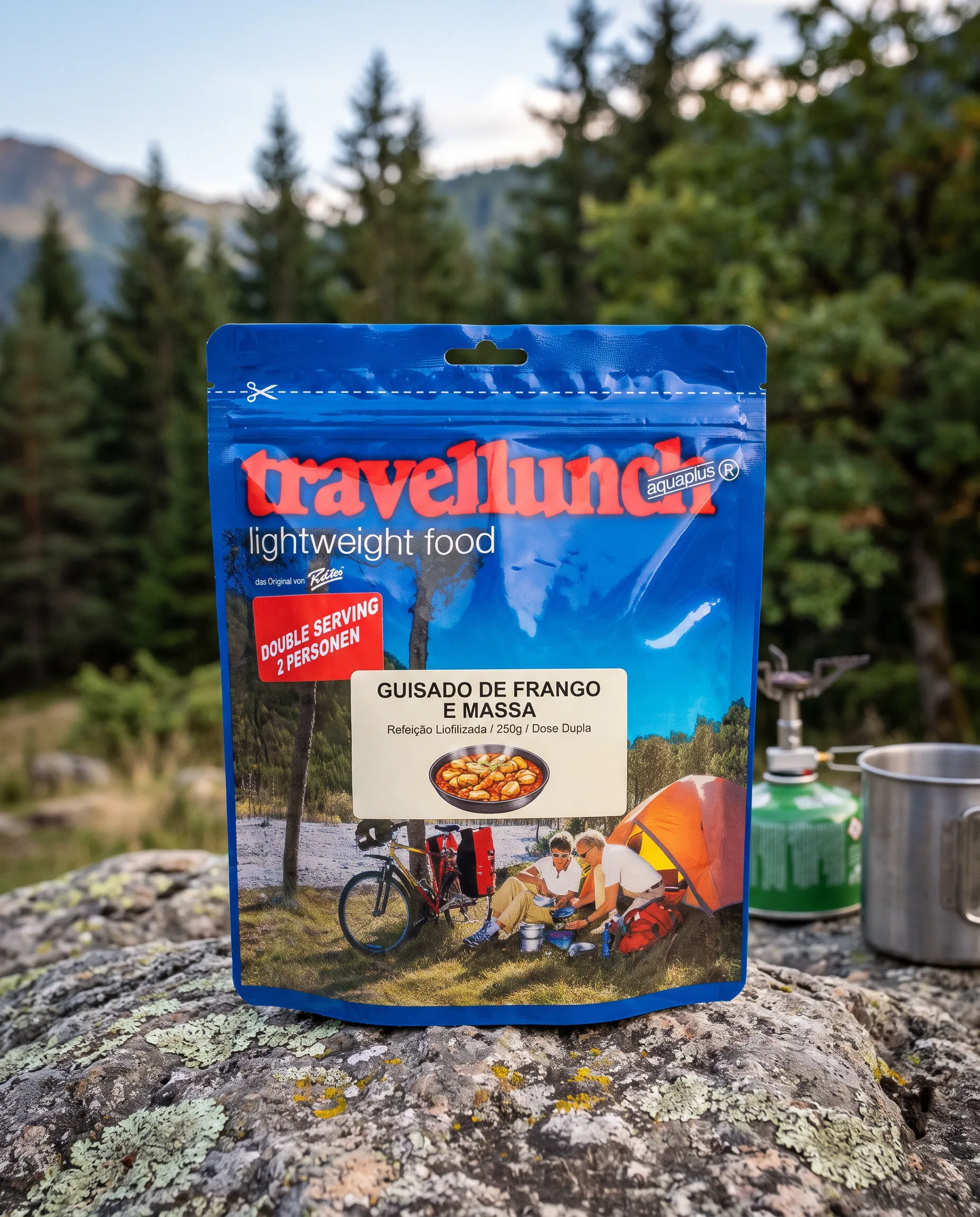Refeição Travellunch 250g – Guisado de Frango e Massa